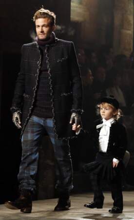 Première ligne pour enfant représentée dignement par le filleul de Karl Lagerfeld (en décembre 2012)