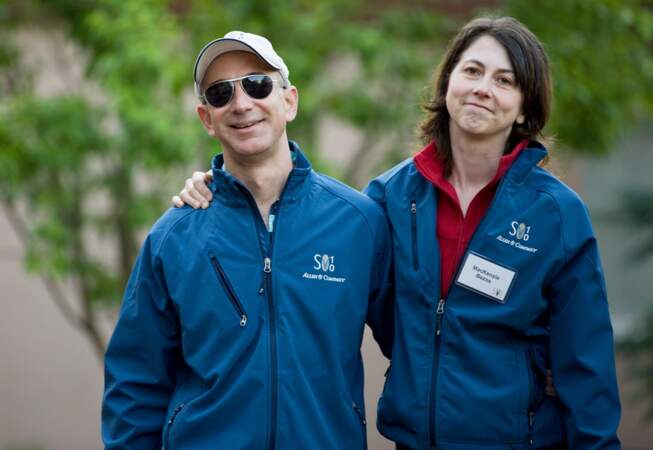 Jeff et Mackenzie Bezos. Le fondateur d'Amazon vient d'annoncer son divorce, après 25 ans de mariage.   