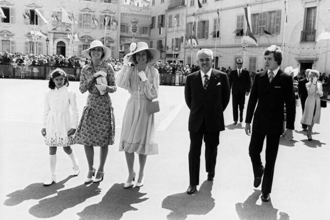 La famille princière de Monaco célèbre les 25 ans de règne de Rainier, en 1974