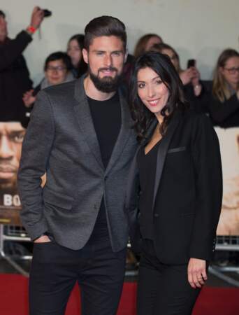 Olivier Giroud et son épouse Jennifer en novembre 2016