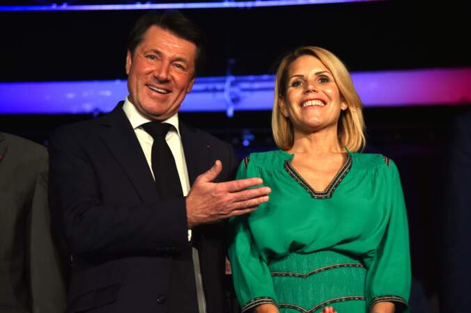 Laura Tenoudji et Christian Estrosi, le maire de Nice et président de la Métropole Nice Côte d'Azur