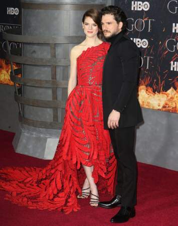 Rose Leslie et son mari Kit Harington à la première de "Game of Thrones - Saison 8" au Radio City Music Hall à New 