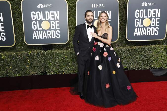 Heidi Klum et son fiancé Tom Kaulitz lors des Golden Globes le 6 janvier 2019 à Los Angeles