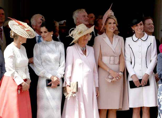 Sophie Rhys-Jones, Letizia d'Espagne, Camilla Parker Bowles, la reine Maxima et Kate Middleton