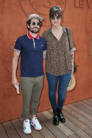 Gunther Love et sa compagne Daphné Bürki à Roland Garros en juin 2014