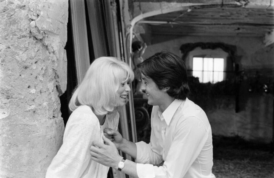 Alain Delon et Mireille Darc en 1970