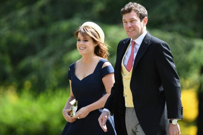 La princesse Eugenie et son futur mari Jack Brooksbank au mariage de Pippa Middleton