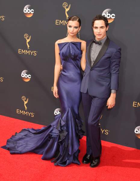 Sur le tapis rouge des Emmy Awards avec le créateur Zac Posen 
