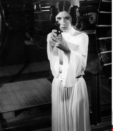 Carrie Fischer inoubliable princesse Leia dans Star Wars