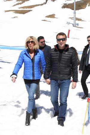 Emmanuel Macron et Brigitte sont en marche