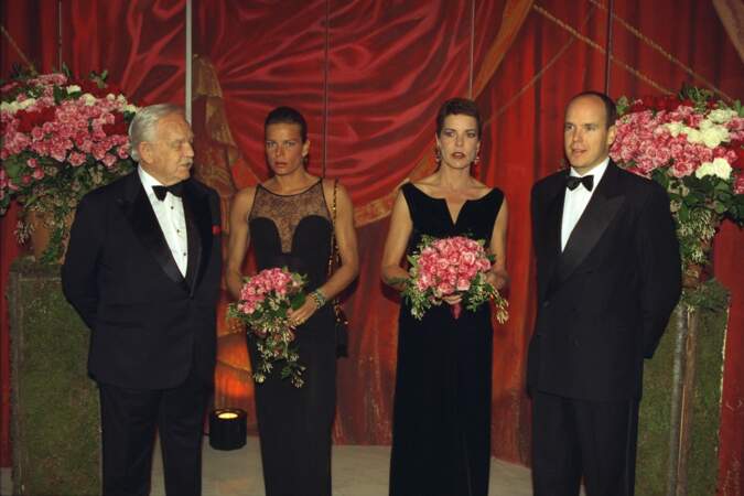 Rainier, Stéphanie, Caroline et Albert de Monaco au Bal de la Rose, en 1997
