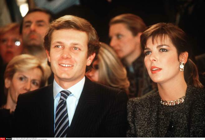 Stefano Casiraghi et la princesse Caroline de Monaco, le couple le plus glamour des années 80. 
