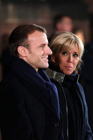 Brigitte Macron était à Strasbourg avec Emmanuel Macron. L'occasion de ressortir son manteau présidentiel.