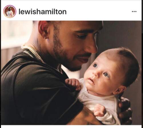 Lewis Hamilton et son filleul