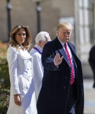 Melania et Donald Trump se sont rendus dans une église de Washington pour la Saint-Patrick