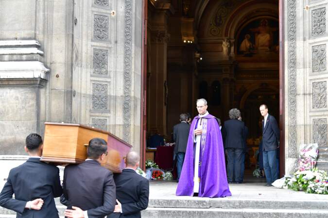 Les  obsèques du comédien Jean Piat en l'église Saint François-Xavier à Paris le 21 septembre 2018