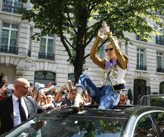 Celine Dion à Paris le 8 juillet 2017