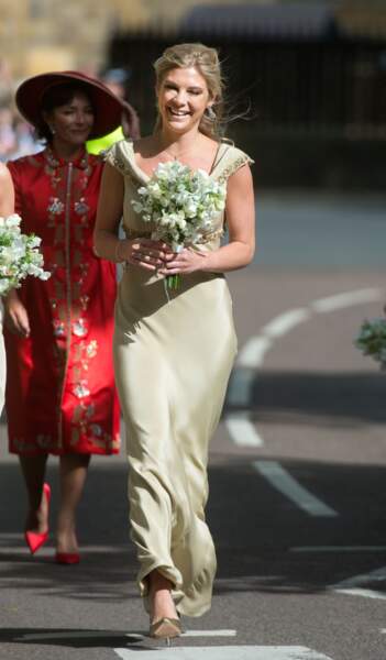 L'ex du prince Harry, Chelsea Davy parade pour le mariage de Melissa Percy et Thomas Van Straubenzee en juin 2013