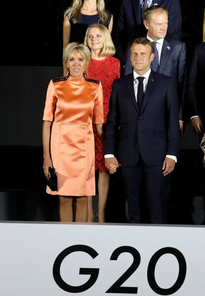 Le président Emmanuel Macron et sa femme Brigitte Macron, élégants tous les deux pour le G20