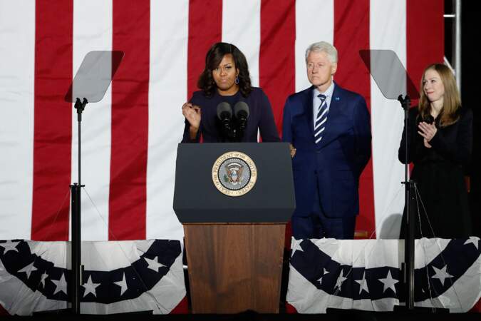 Michelle Obama prononce un discours en l'honneur de son époux  