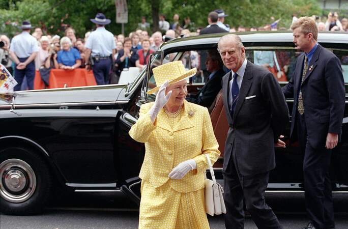 Parce que la reine doit toujours être bien visible, le jaune s'impose