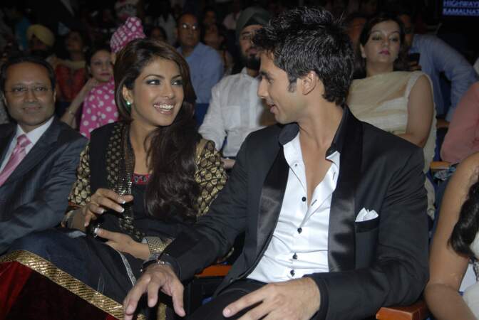 Priyanka Chopra et Shahid Kapoor en 2009 lors des Rajiv Gandhi Awards à Mumbai