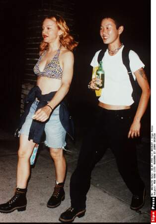 Madonna et Jenny Shimizu en 1993 à New York
