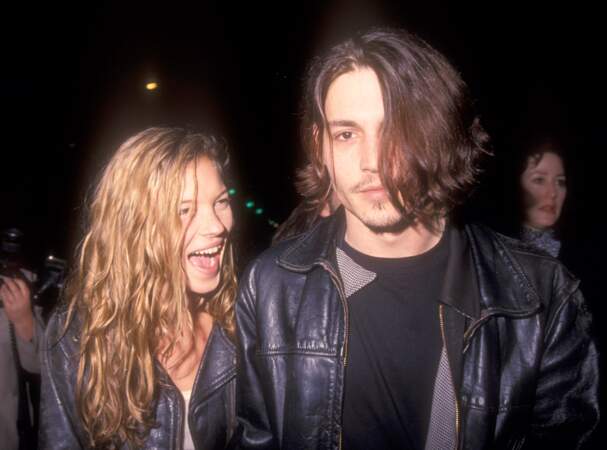 Kate Moss et Johnny Depp à Los Angeles (1989)