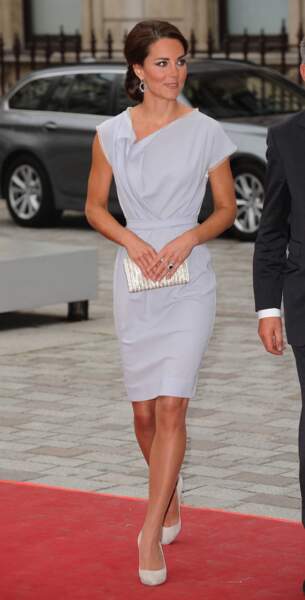 Kate Middleton, robe Roksanda Ilinčić, 30 Juillet 2012 - Londres - Getty