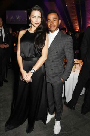 Adriana Lima et Lewis Hamilton au dîner "Come Fly With Us"