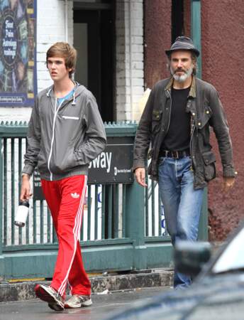 Daniel Day Lewis et son fils Gabriel Kane à New York en 2011