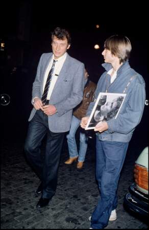 Johnny et David Hallyday en 1983