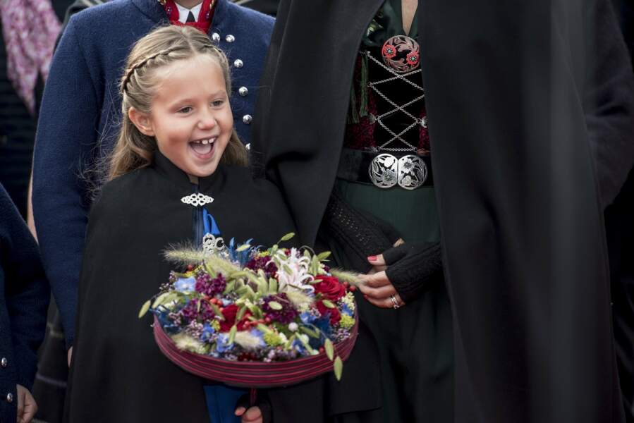 Joséphine de Danemark lors d'une visite officielle aux îles Féroé en Aout 2018