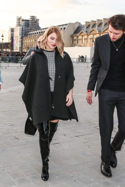 Léa Seydoux avait choisi le défilé Louis Vuitton pour faire sa première apparition depuis la naissance de son fils