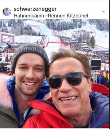Arnold Schwarzenegger et son fils, Patrick