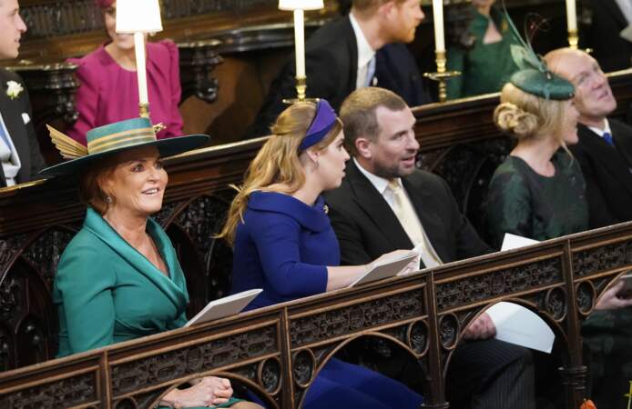 Sarah Ferguson, duchesse dYork, était en vert émeraude de A à Z pour le mariage de sa fille Eugénie.