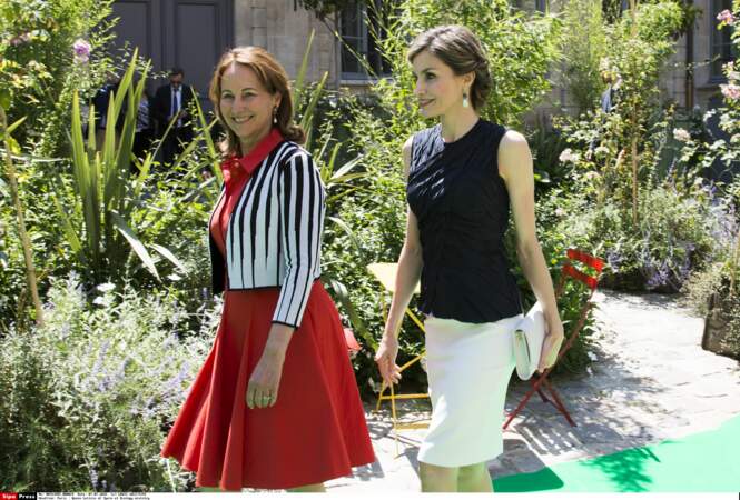 Letizia d'Espagne et Ségolène Royal à Paris