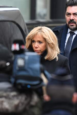Brigitte Macron très sobre aux obsèques de Michel Legrand en la Cathedrale orthodoxe Saint-Alexandre-Nevsky à Paris