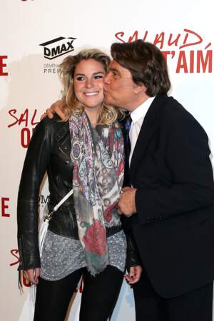 Bernard Tapie et sa fille Sophie à l'avant-première de "Salaud on t'aime" à Paris, le 31 mars 2014.
