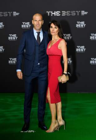 Zinédine Zidane et sa femme Véronique le 9 janvier 2017