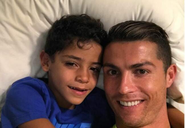 Cristiano Ronaldo et son fils 
