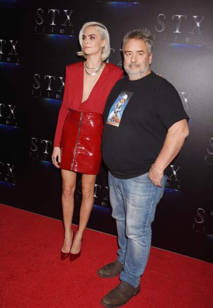 Cara Delevingne et Luc Besson, complices au CinemaCon de Las Vegas