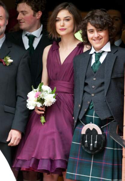 Keira Knightley en avril 2011 au mariage de son frère