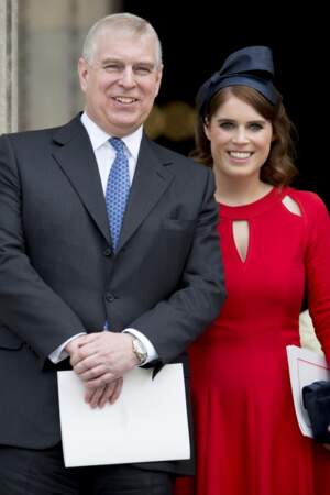 Le prince Andrew, duc de York et sa fille la princesse Eugénie