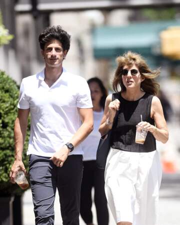 Caroline Kennedy et son fils John Schlossberg à New York le 16 juillet 2019.