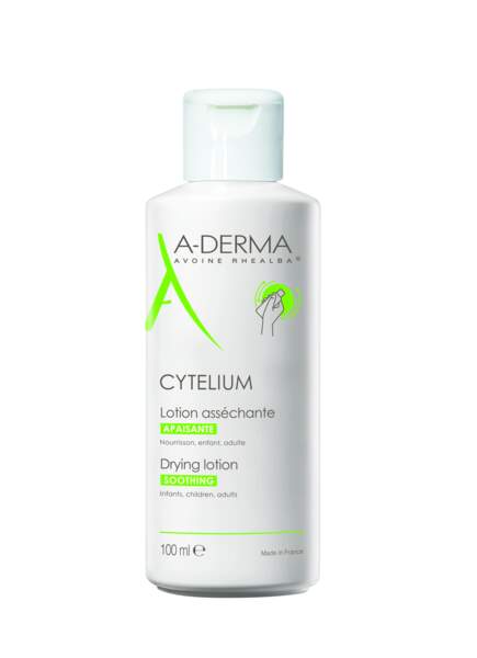 Cytelium Lotion Asséchante de A-derma, 9 € les 100 ml 
