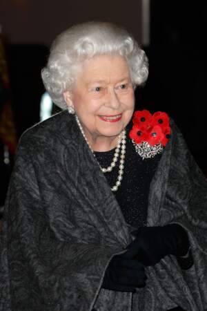 La reine Elizabeth II, au Royal Albert Hall de Londres, le 10 novembre 2018