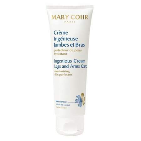 Un embellisseur de peau magique : Crème ingénieuse jambes et bras perfecteur de peau hydratant, Mary Cohr, 38€