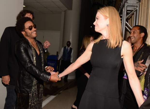 Lenny Kravitz et Nicole Kidman à Nashville en 2013