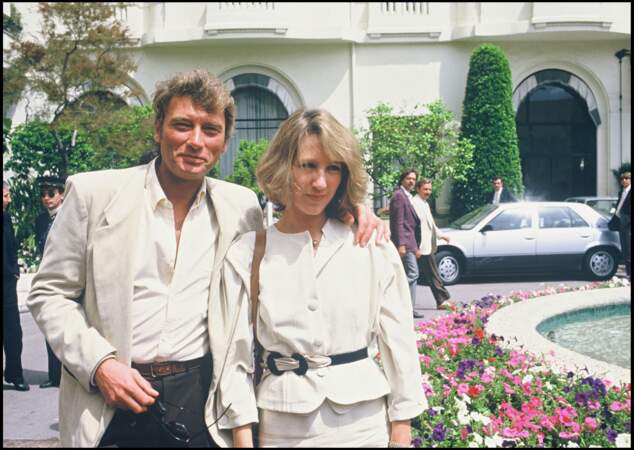 Johnny Hallyday et Nathalie Baye au festival de Cannes en 1984
